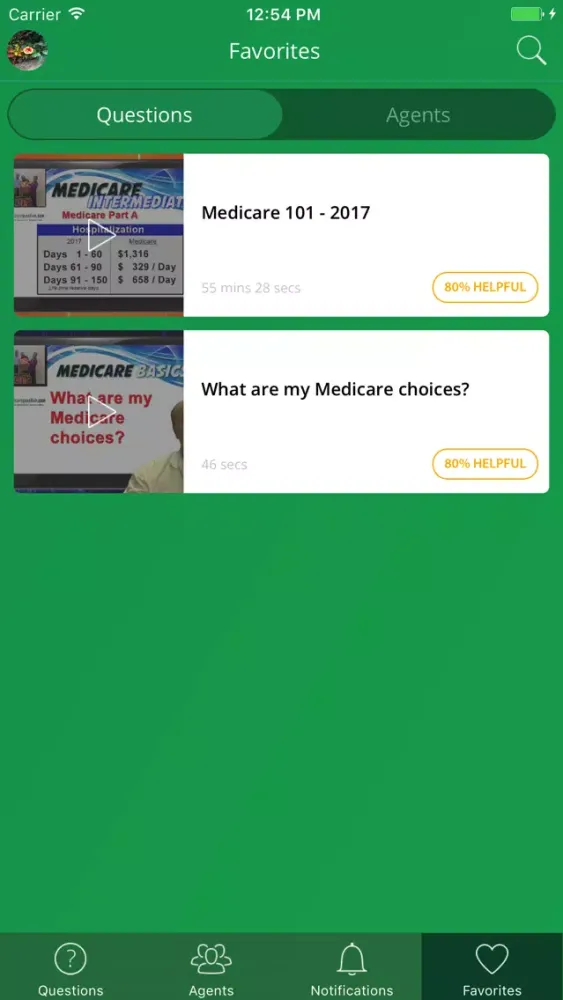 Zrzuty ekranu My Medicare Question