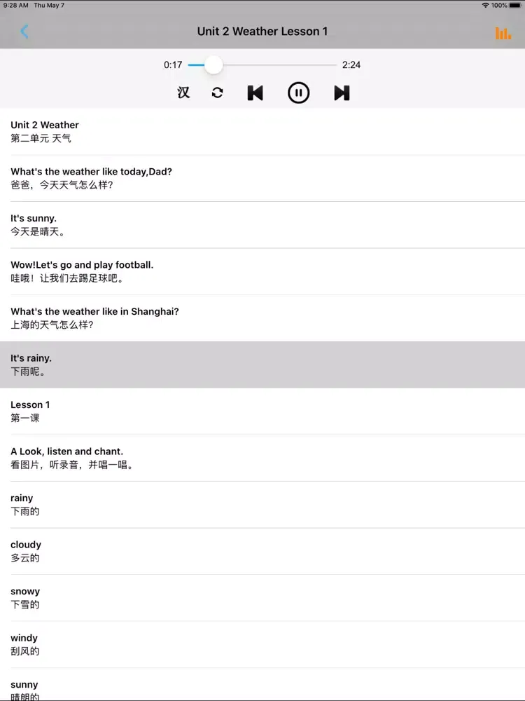 人教版新起点小学英语二年级下册 iPad  Screenshots