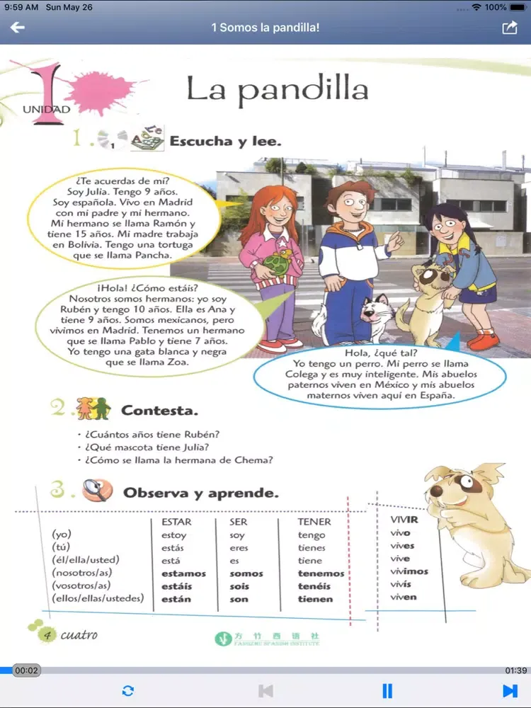Capturas de tela do 西班牙语 Colega 3 iPad 