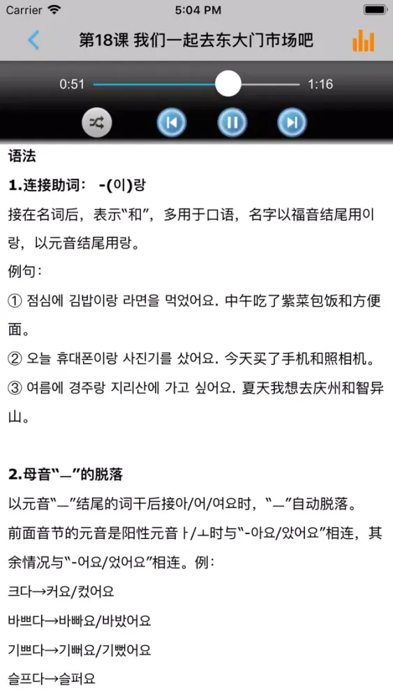 大学韩国语第一册 -韩文基础教程 স্ক্রিনশট
