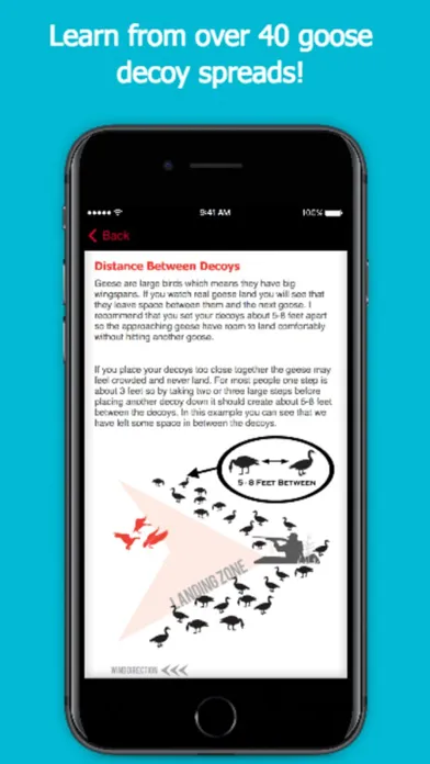 Tangkapan skrin Goose Hunting Diagrams - DecoyPro