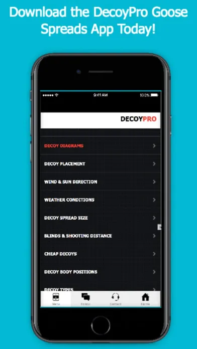 Tangkapan skrin Goose Hunting Diagrams - DecoyPro