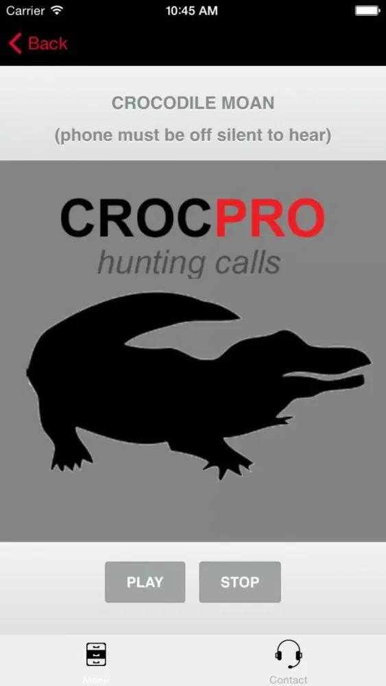 Zrzuty ekranu REAL Crocodile Hunting Calls - 7 REAL Crocodile CALLS & Crocodile Sounds! - Croc e-Caller - BLUETOOTH COMPATIBLE