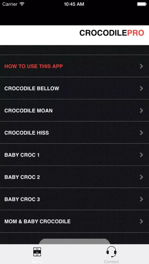 Zrzuty ekranu REAL Crocodile Hunting Calls - 7 REAL Crocodile CALLS & Crocodile Sounds! - Croc e-Caller - BLUETOOTH COMPATIBLE
