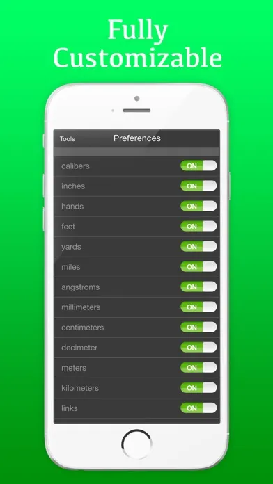 Tangkapan skrin Mila's Length Converter Calculator