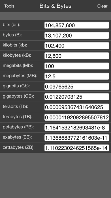 Mila's Tools Unit Converter Screenshots
