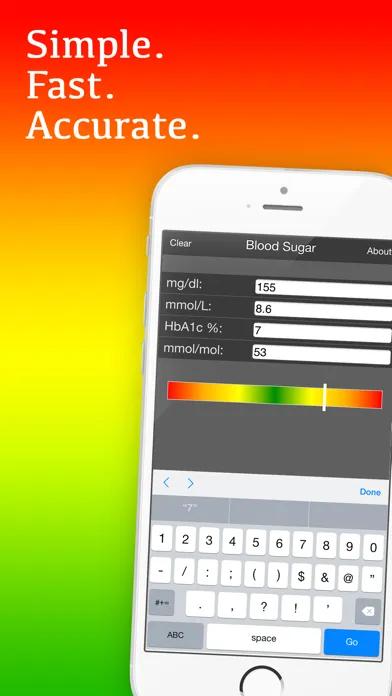 Ảnh chụp màn hình của Mila's Blood Sugar Conversion Calculator - FREE