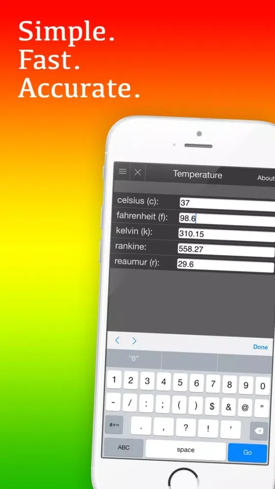 Tangkapan skrin Mila's Temperature Converter