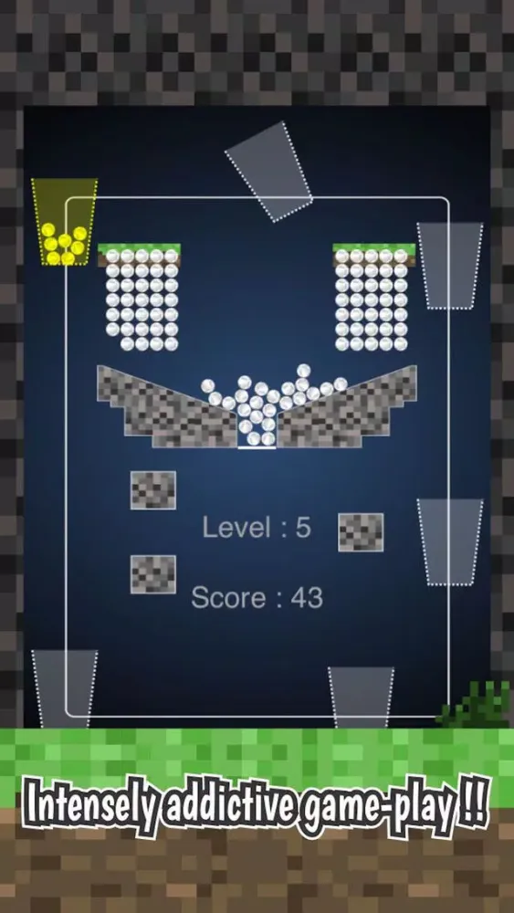 Mine Pong Physics Game - 100 Crafty Balls Challenge 스크린샷