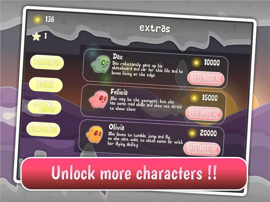 Runaway Ghost - Crazy Bouncing Adventure Game iPad  Screenshots