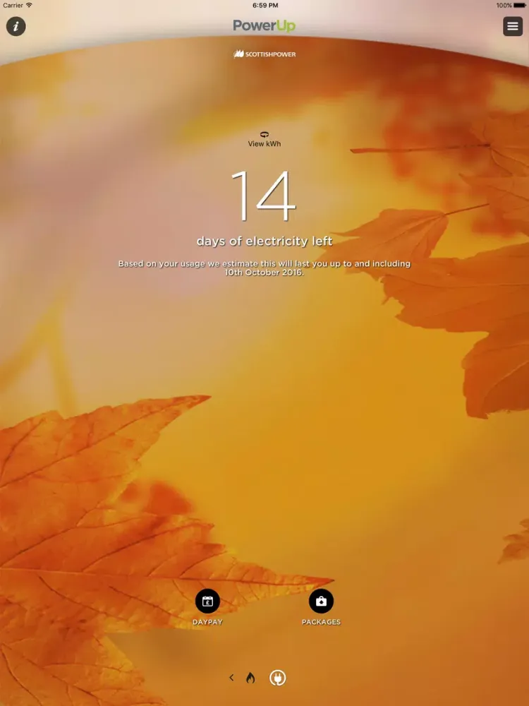 ภาพหน้าจอของ PowerUp - ScottishPower iPad 