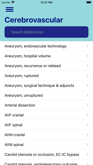 Cerebrovascular & Stroke: WTD Screenshots