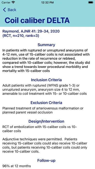 Cerebrovascular & Stroke: WTD Screenshots