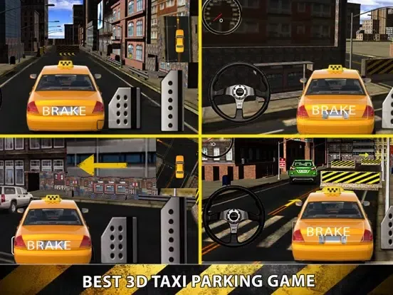 Capturas de pantalla de City Taxi Driver Sim 2016 - Yellow Cab Parking Maina in Las Vegas Real Traffic iPad 