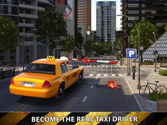 Capturas de pantalla de City Taxi Driver Sim 2016 - Yellow Cab Parking Maina in Las Vegas Real Traffic iPad 
