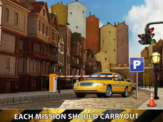 Capturas de pantalla de City Taxi Driver Sim 2016 - Yellow Cab Parking Maina in Las Vegas Real Traffic iPad 