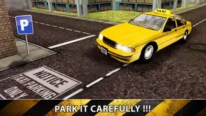 Capturas de pantalla de City Taxi Driver Sim 2016 - Yellow Cab Parking Maina in Las Vegas Real Traffic