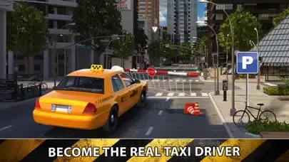 Capturas de pantalla de City Taxi Driver Sim 2016 - Yellow Cab Parking Maina in Las Vegas Real Traffic