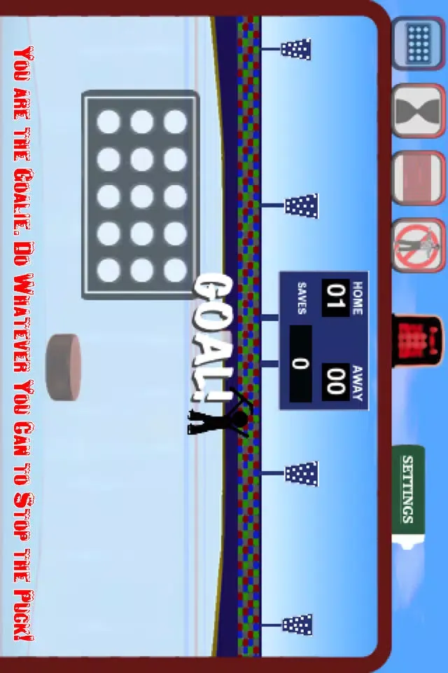 Capturas de tela do The Goalie