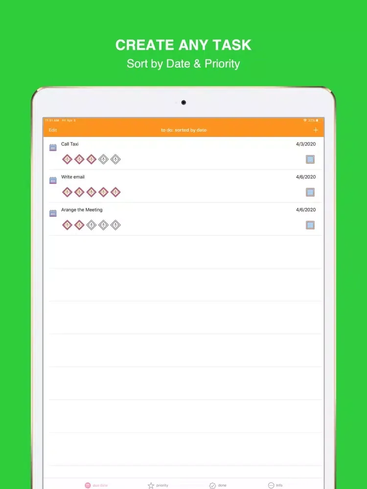 Ảnh chụp màn hình của Tasker+ iPad 