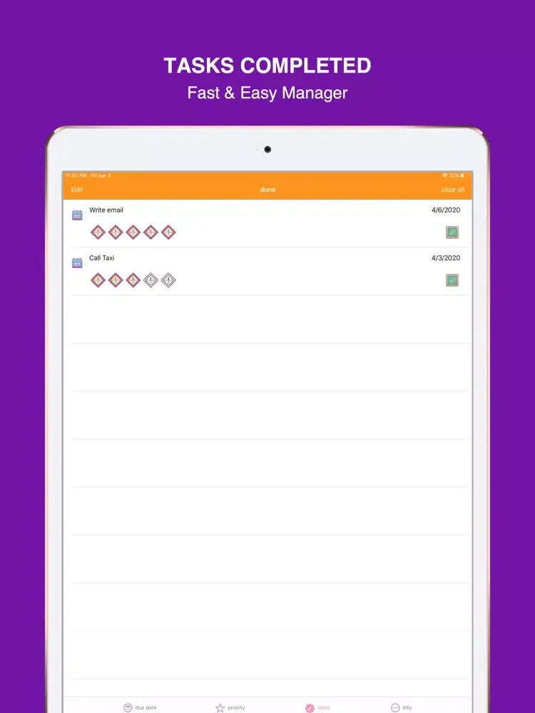 Ảnh chụp màn hình của Tasker+ iPad 