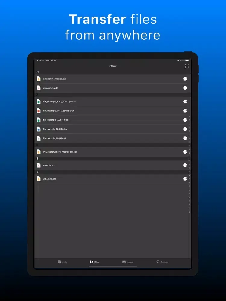 Tangkapan layar My Media Files: File Manager iPad 