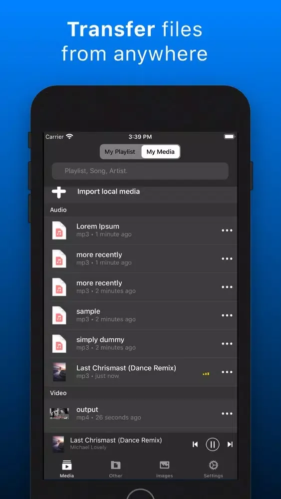 Tangkapan layar My Media Files: File Manager