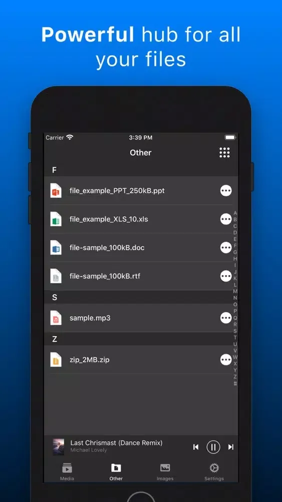 Tangkapan layar My Media Files: File Manager