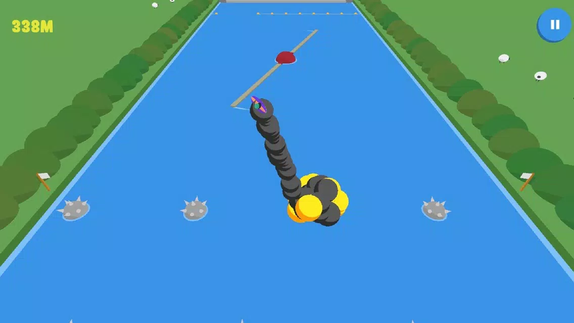 Capturas de tela do Kayak Attack