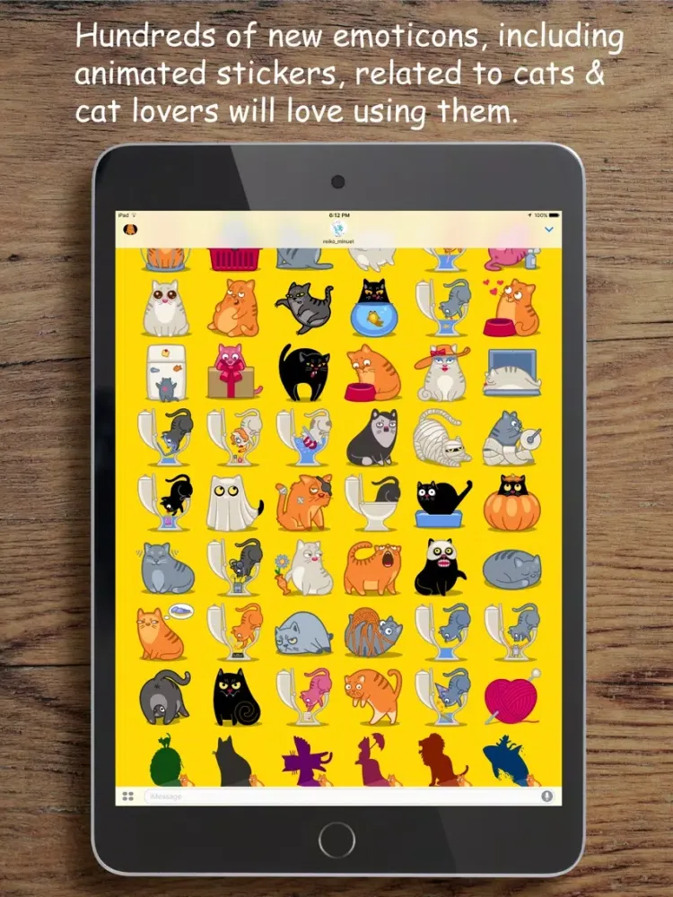 Kittymoji - Trending & Fun Cat Emojis and Stickers iPad 应用截图