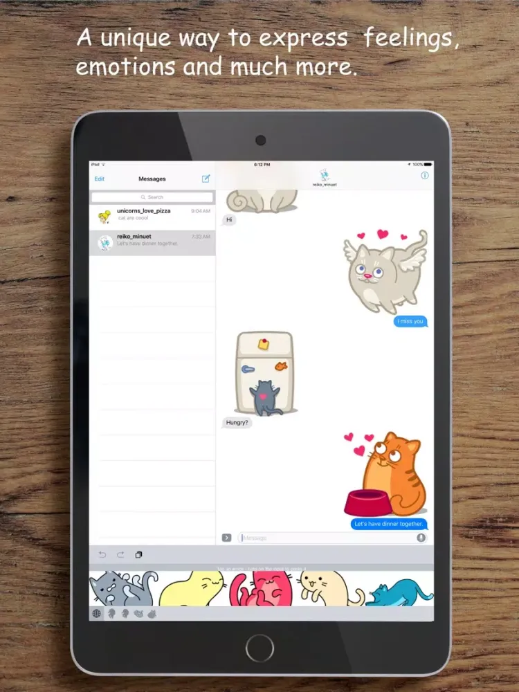 Kittymoji - Trending & Fun Cat Emojis and Stickers iPad 应用截图