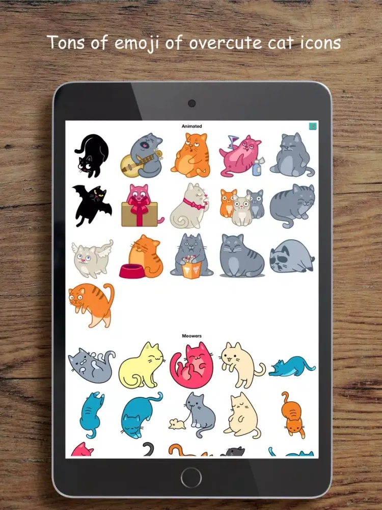 Kittymoji - Trending & Fun Cat Emojis and Stickers iPad 应用截图