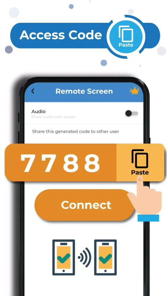 Capturas de tela do Mobile To Mobile Mirroring