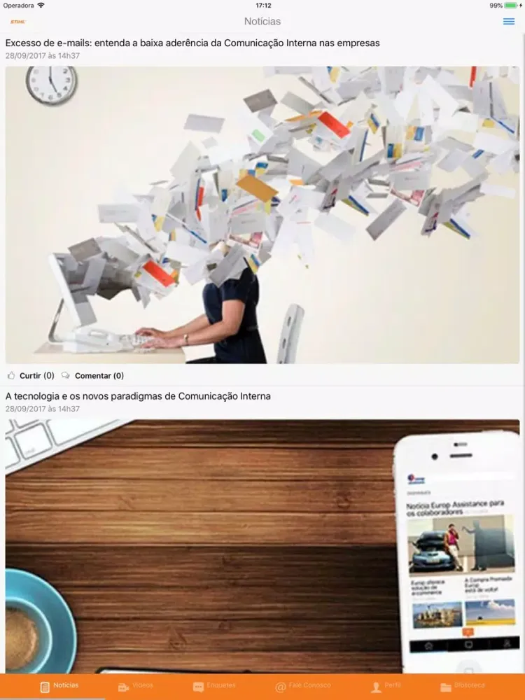 STIHL - Comunicação Interna iPad  スクリーンショット