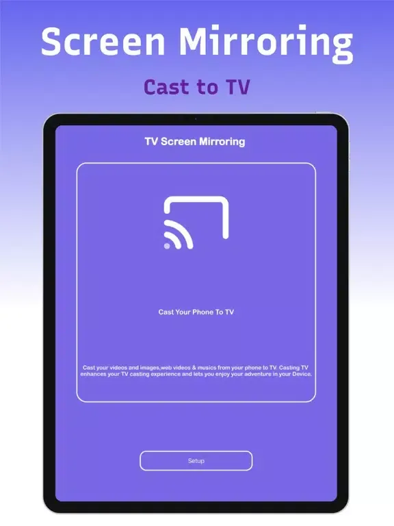 Capturas de tela do Screen Mirroring & Cast to TV iPad 