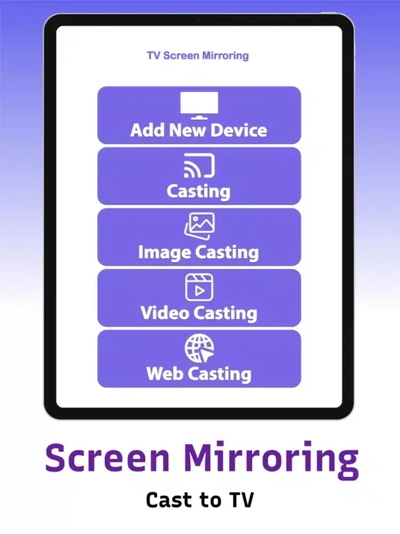 Capturas de tela do Screen Mirroring & Cast to TV iPad 
