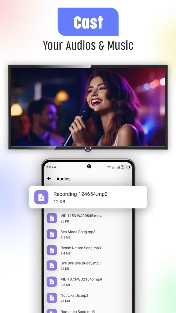 Tangkapan layar Screen Mirroring Smart TV Cast