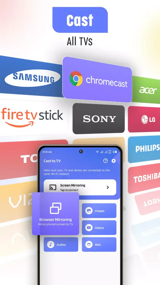 Tangkapan layar Screen Mirroring Smart TV Cast