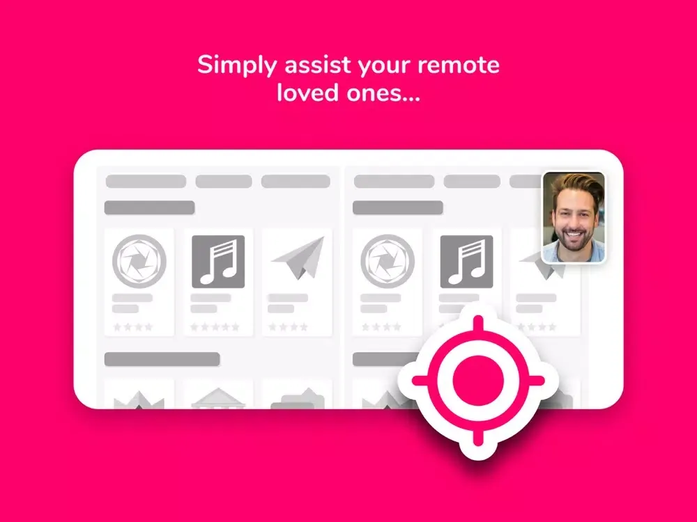 Ảnh chụp màn hình của PointMe Remote Assistance iPad 