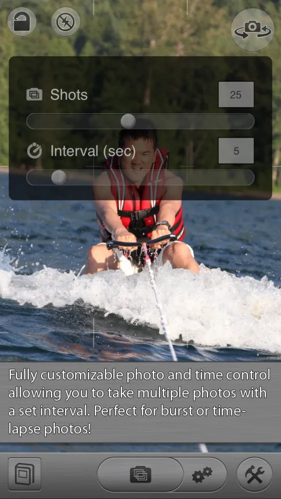 Capturas de tela do CameraSharp - Anti Shake, Burst, Time Lapse, Self Timer Camera