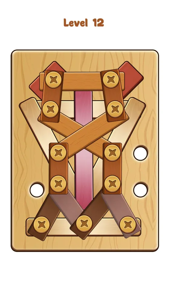 Nuts & Bolts Wood Screw Puzzle Screenshots