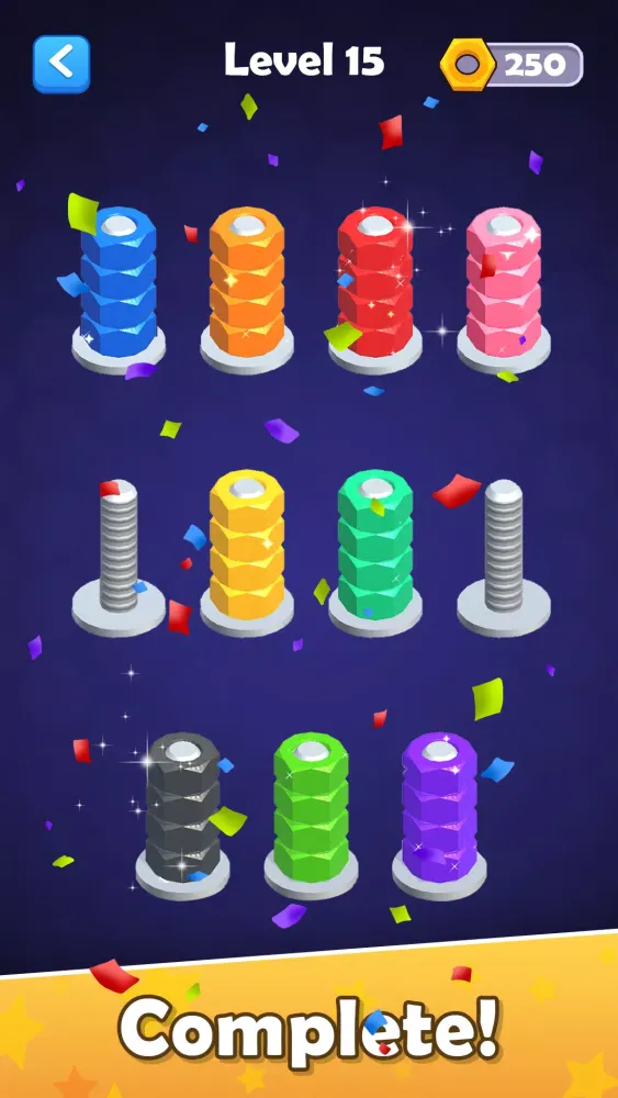 Screw Color Sort: Nuts N Bolts Screenshots