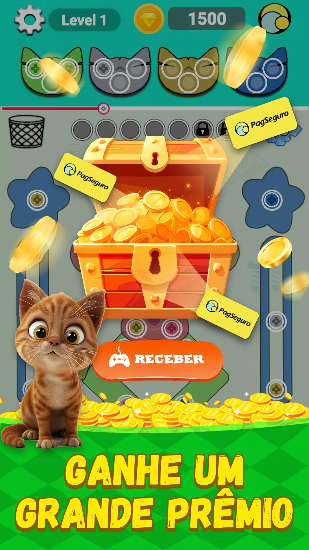Lucky Screw Jam：Ganhe Dinheiro Screenshots3
