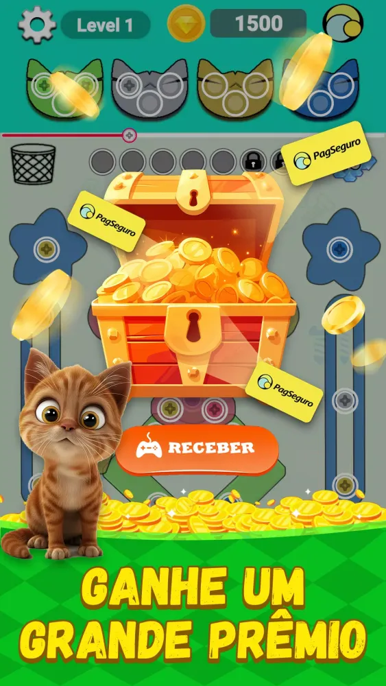 Lucky Screw Jam：Ganhe Dinheiro应用截图