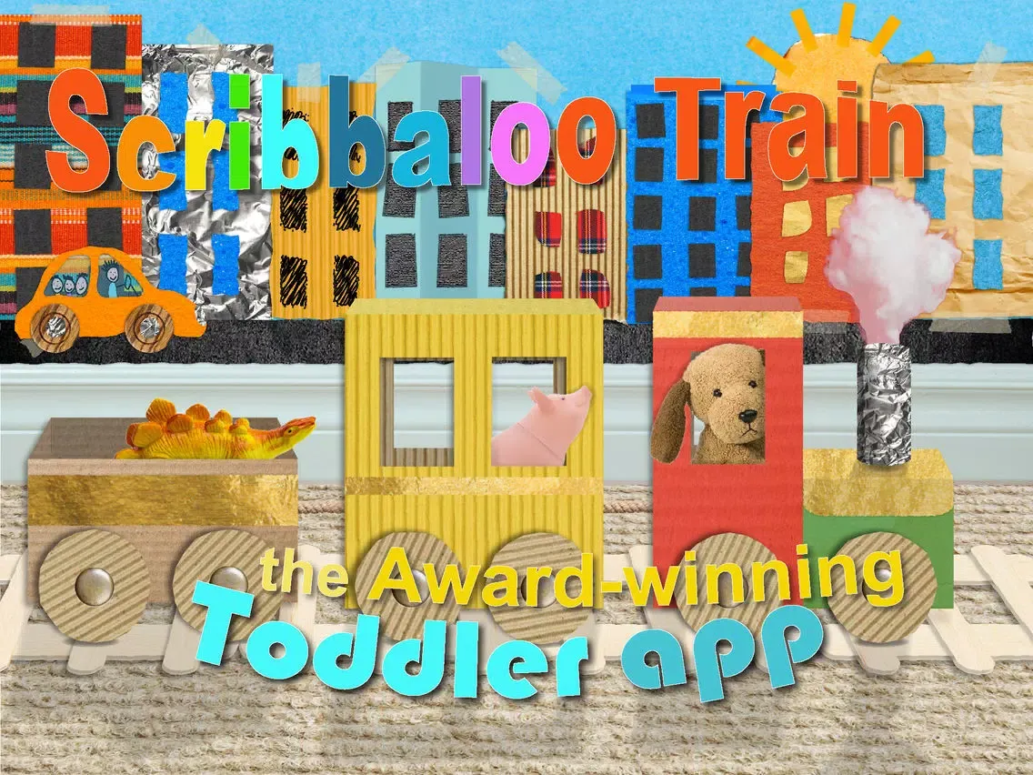Screenshot di Scribbaloo Train - art and craft train app for toddlers iPad 