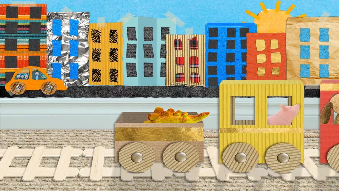 Screenshot di Scribbaloo Train - art and craft train app for toddlers
