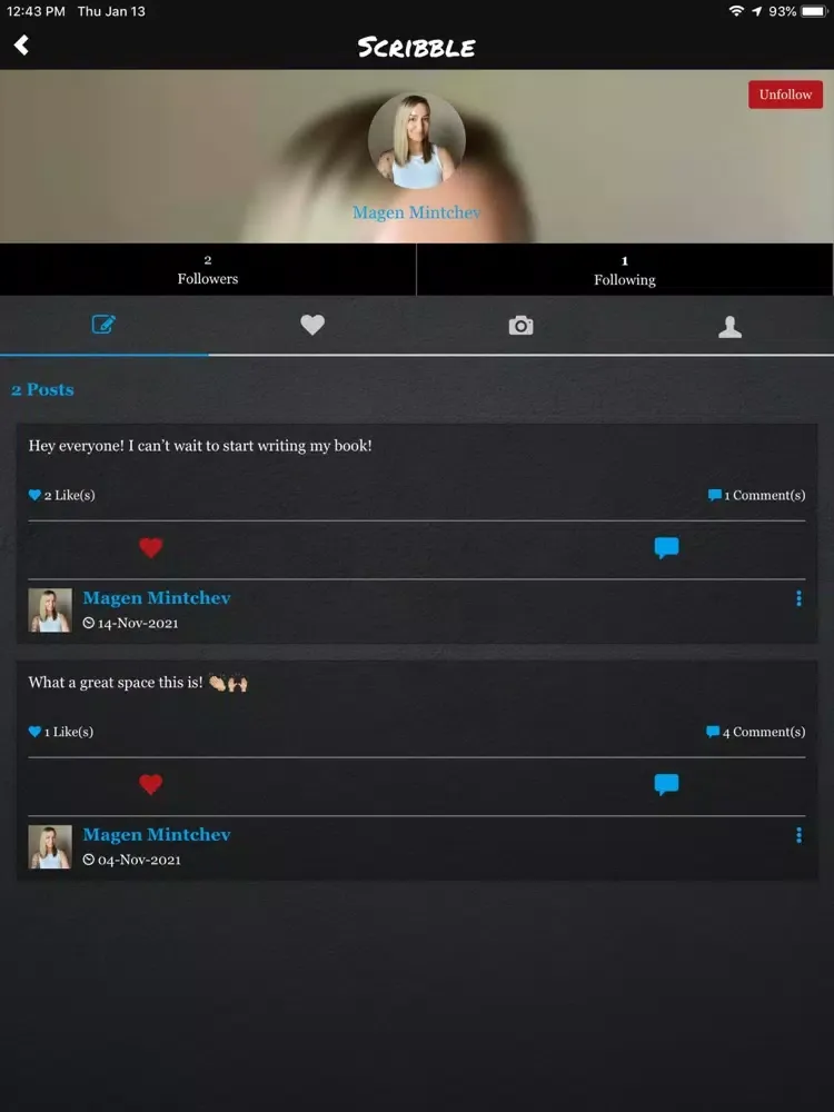 Screenshot di Scribble. iPad