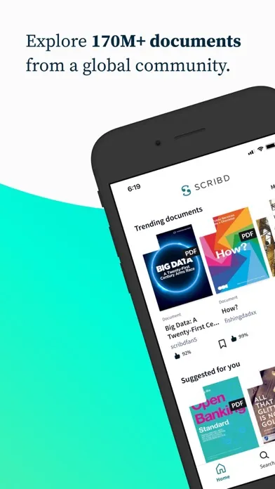 Scribd: 170M+ documents スクリーンショット