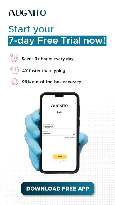 ภาพหน้าจอของ Augnito: Medical Dictation App