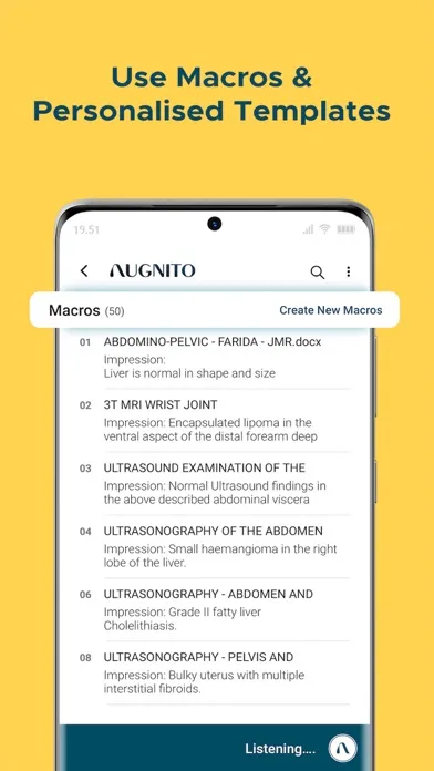 ภาพหน้าจอของ Augnito: Medical Dictation App